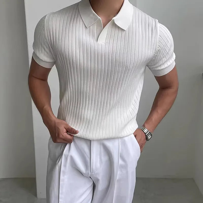 Men’s Knitted Polo Shirt