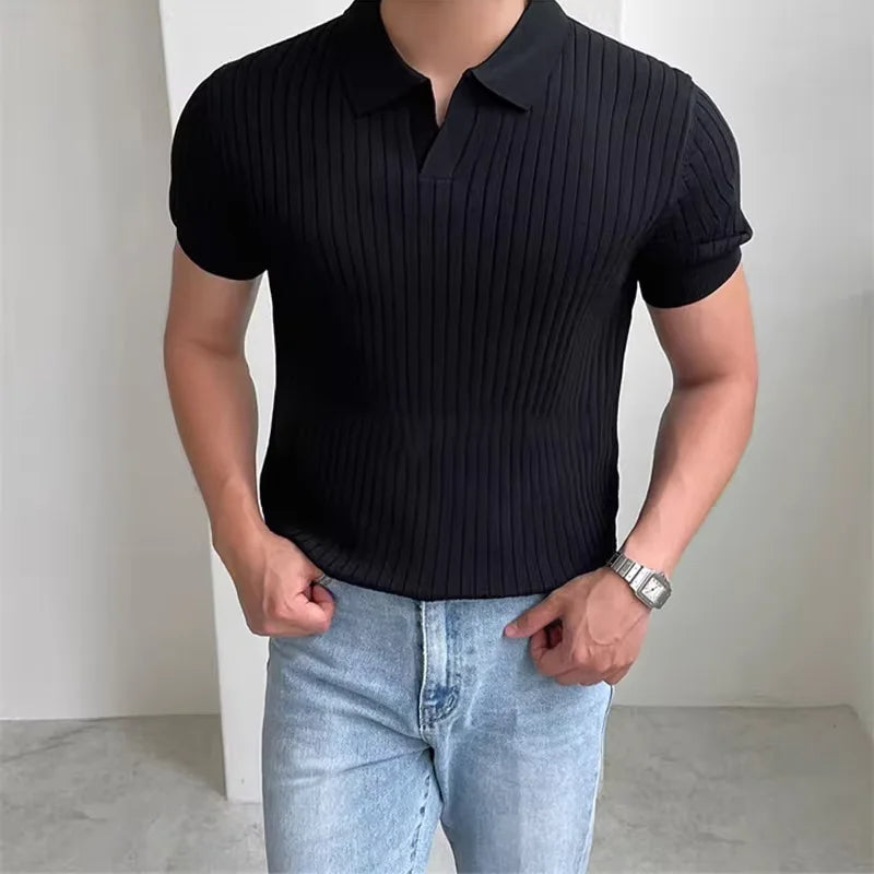 Men’s Knitted Polo Shirt