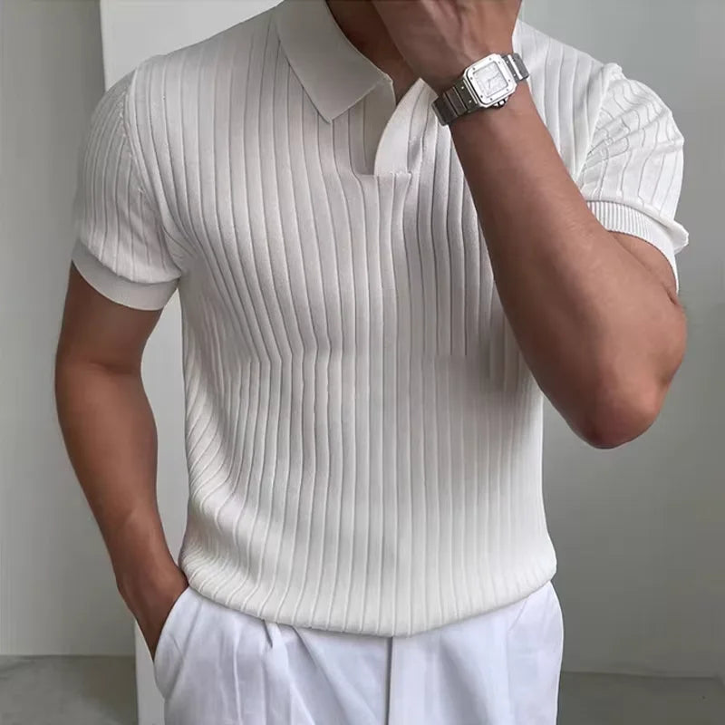 Men’s Knitted Polo Shirt