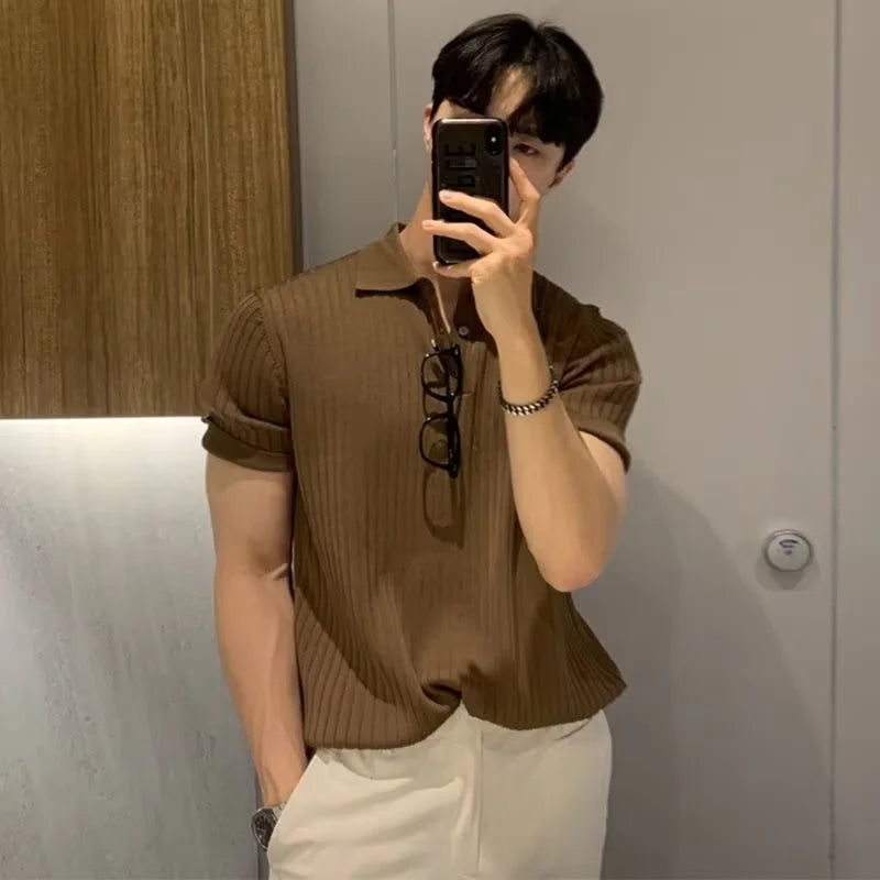 Men’s Knitted Polo Shirt
