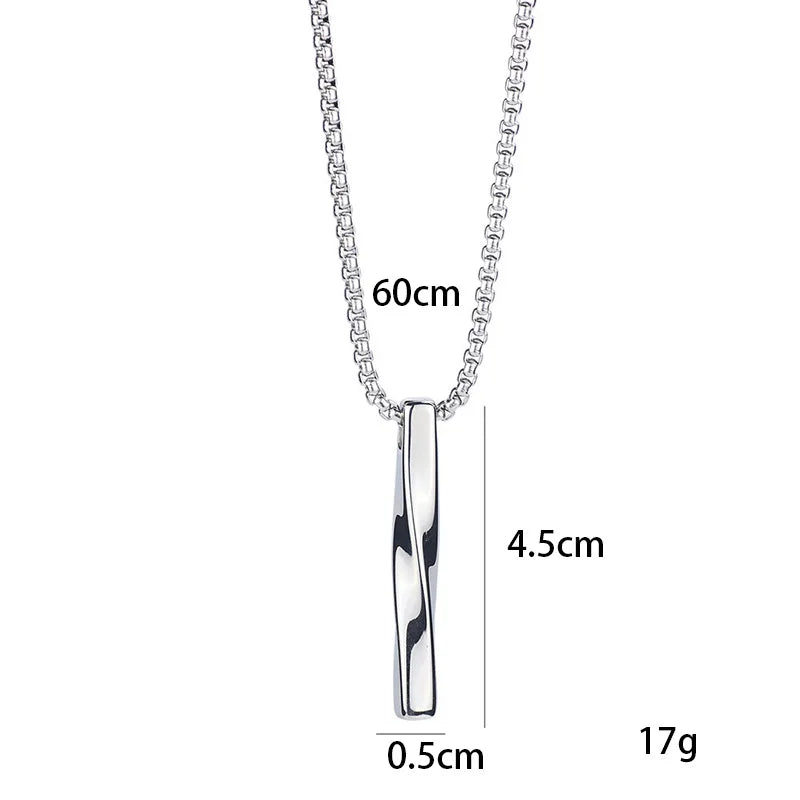 Men’s Spiral Pendant Necklace