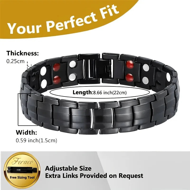 Men’s Magnetic Stainless Steel Bracelet