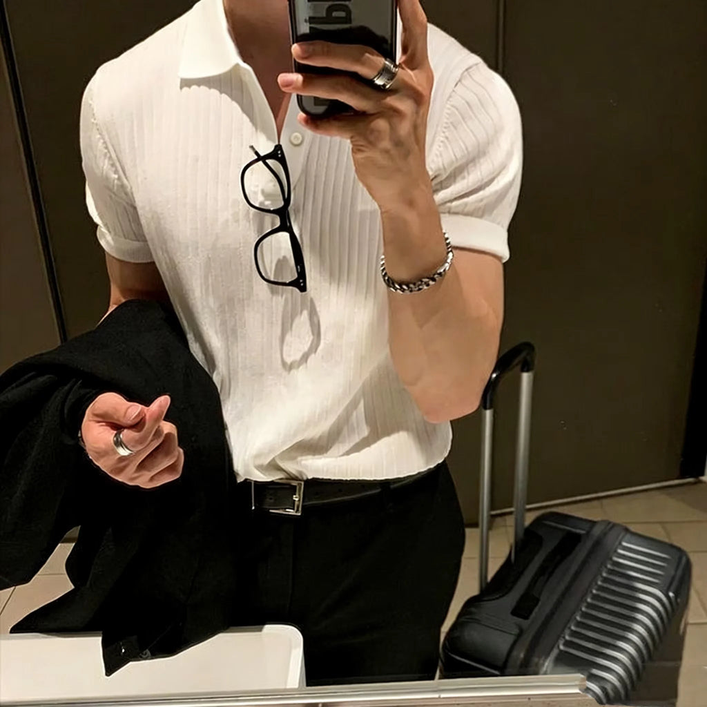 Men’s Knitted Polo Shirt