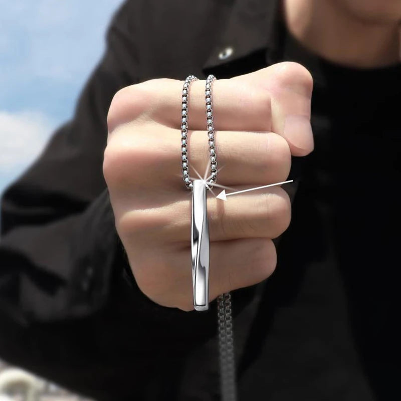 Men’s Spiral Pendant Necklace