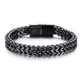 Men’s Silver Stainless Steel Chain Bracelet